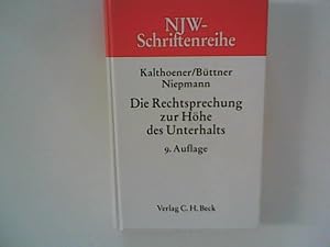 Seller image for Die Rechtssprechung zur Hhe des Unterhalts. for sale by ANTIQUARIAT FRDEBUCH Inh.Michael Simon