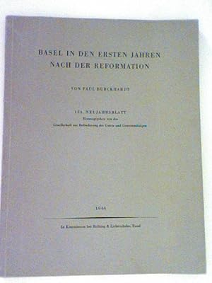 Seller image for Geschichte der Stadt Basel von der Zeit der Reformation bis zur Gegenwart. 124. Neujahrsblatt for sale by ANTIQUARIAT FRDEBUCH Inh.Michael Simon