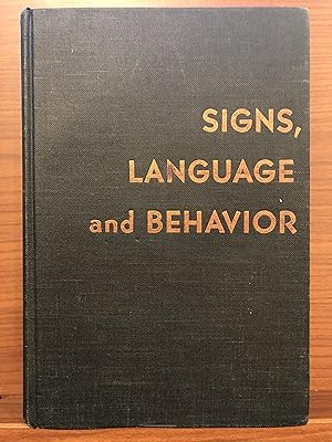 Bild des Verkufers fr Signs, Language and Behavior zum Verkauf von Rosario Beach Rare Books