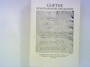 Seller image for Venezianische Epigramme: Eigenhndige Niederschriften, Transkription und Kommentar for sale by ANTIQUARIAT FRDEBUCH Inh.Michael Simon