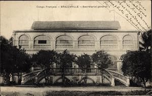 Ansichtskarte / Postkarte Brazzaville Franz. Kongo, Generalsekretariat