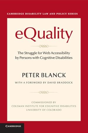 Seller image for Equality : The Struggle for Web Accessibility by Persons With Cognitive Disabilities for sale by GreatBookPrices