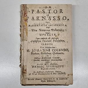 Seller image for Pastor in Parnasso, seu dissertatio academica de vita veterum pastorali . for sale by Redins antikvariat