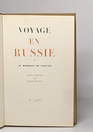 Voyage en russie