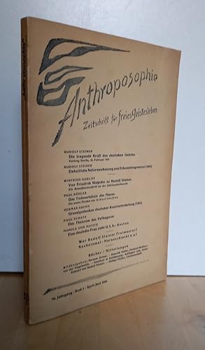 Anthroposophie - Zeitschrift für freies Geistesleben. 16. Jahrgang / Buch 3 / April-Juni 1934. (S...