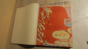 Seller image for VERVE - AN ARTISTIC AND LITERARY QUARTERLY - NUMBER 3 (OCTOBER-DECEMBER) 1938, BOUND WITH NO 4 (JANUARY-MARCH) 1939 - SUPER LITHOGRAPHS BY CHAGALL, MIRO, RATTNER, KLEE, MATISSE, DERAIN - ALL PRESENT AS CALLED FOR for sale by Parrott Books