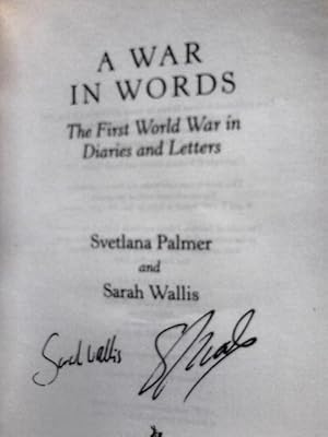 Imagen del vendedor de A War in Words a la venta por World of Rare Books