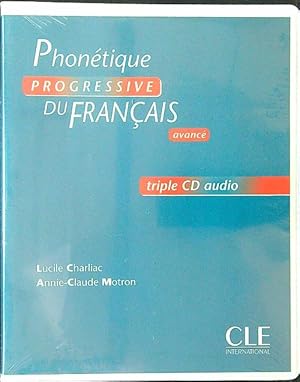 Bild des Verkufers fr Phonetique progressive du francais. Avance' 3 CD audio zum Verkauf von Librodifaccia