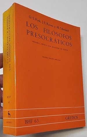 Bild des Verkufers fr Los filsofos presocrticos zum Verkauf von Librera Mamut