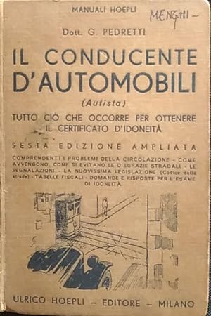 Seller image for Il conducente d'automobili for sale by librisaggi