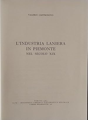 L'industria laniera in Piemonte nel secolo XIX