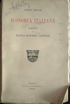 Seller image for Economia italiana. Scritti di politica economica nazionale for sale by librisaggi