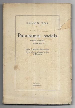 Panorames socials Recull d'articles primera sèrie 1933 signat