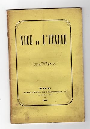 Nice et lItalie par Eugène Emanuel Auteur de divers travaux historiques sur Nice et H. G Montferr...