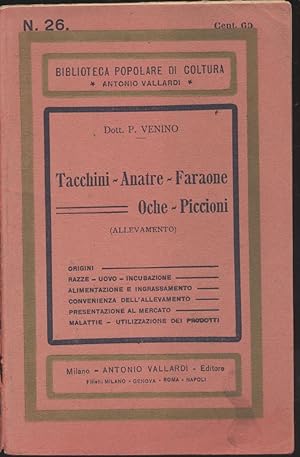 Tacchini - Faraone -Anatre - Oche - Piccioni (Allevamento)