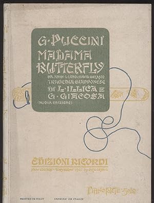 Madama Butterfly (da John L. Long e David Belasco) tragedia giapponese di L. Illica e G. Giacosa ...