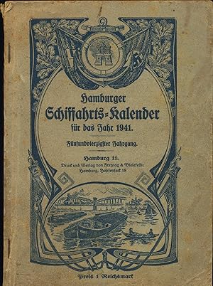 Hamburger Schiffahrts-Kalender für das Jahr 1941.