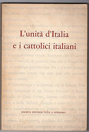 L'unità d'Italia e i cattolici italiani