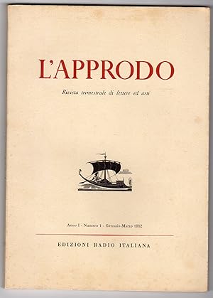 L'Approdo - Rivista trimestrale di lettere ed arti - Annata 1952 completa dei 4 numeri trimestral...