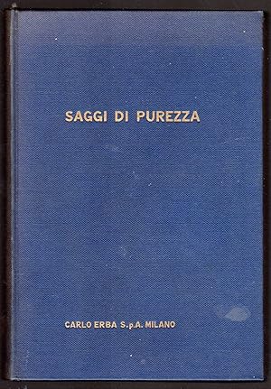 Saggi di purezza dei prodotti puri per analisi ed uso scientifico