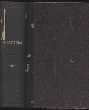 La lettura Rivista mensile del Corriere della Sera 1910 Anno X (Annata completa di 12 numeri, leg...