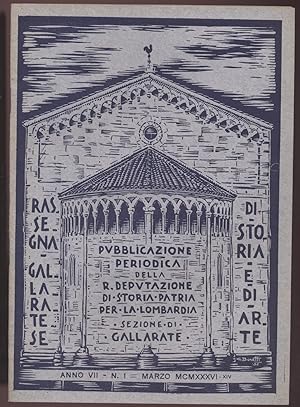 Rassegna gallaratese di storia e d'arte - 1936 Marzo -Anno VII - N. 1