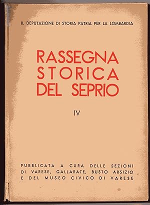 Rassegna storica del Seprio Vol. IV - 1941
