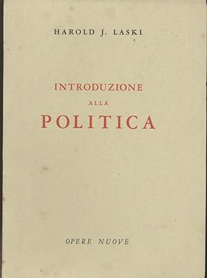 Immagine del venditore per Introduzione alla politica - Nuova edizione a cura di Martin Wight venduto da Studio bibliografico Faita