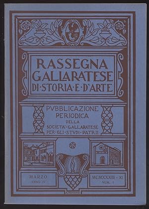 Rassegna gallaratese di storia e d'arte - 1933 Marzo -Anno IV - N. 1