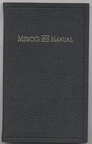 Seller image for Merck's Manual 1899 of the materia medica a ready-reference pocket book for the practicing physician (Ristampa in facsimile) for sale by Studio bibliografico Faita