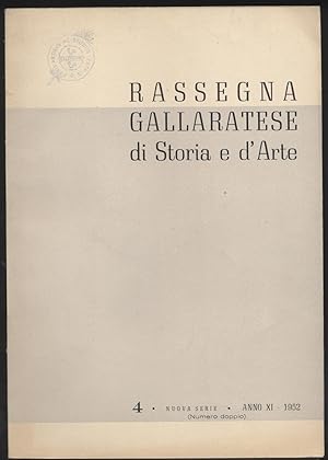 Rassegna gallaratese di storia e d'arte - 1952 Dicembre -Anno XI - N. 4