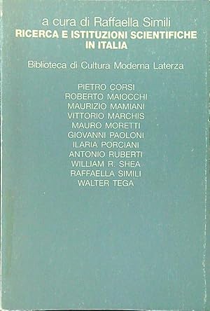 Bild des Verkufers fr Ricerca e istituzioni scientifiche in Italia zum Verkauf von Librodifaccia