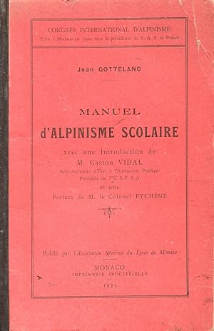 Manuel d'alpinisme scolaire.