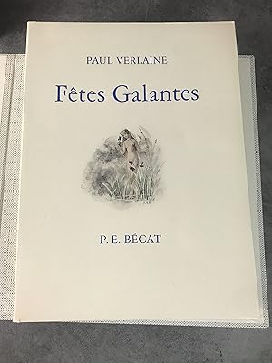 Image du vendeur pour Paul Verlaine, Paul Emile Bcat Illustrations Ftes Galantes Illustr moderne beau livre 1953 curiosa mis en vente par Daniel Bayard librairie livre luxe book