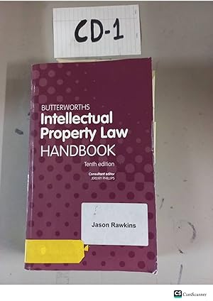 Bild des Verkufers fr Butterworths Intellectual Property Law Handbook 10th Ed By Phillips zum Verkauf von UK LAW BOOK SELLERS LTD