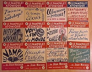 Le Pamphlet atomique. Lot de 19 exemplaires. 1947-1949