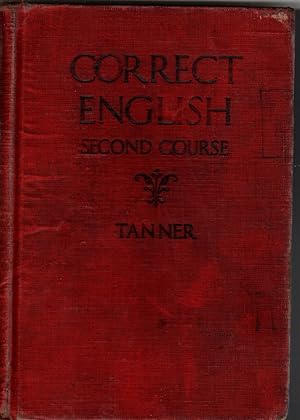 Image du vendeur pour CORRECT ENGLISH Second Course mis en vente par The Reading Well Bookstore