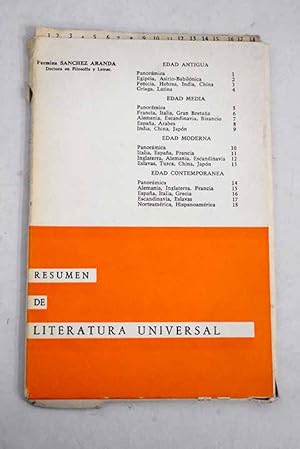 Seller image for Resumen de literatura universal for sale by Alcan Libros