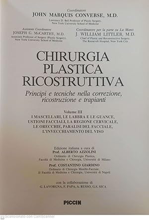 Imagen del vendedor de Chirurgia plastica ricostruttiva Principi e tecniche nella correzione ricostruzione e trapianti Vol. 3 a la venta por librisaggi