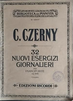 Immagine del venditore per 32 nuovi esercizi giornalieri per pianoforte. Op, 848 venduto da librisaggi