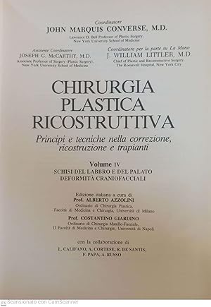 Imagen del vendedor de Chirurgia plastica ricostruttiva Principi e tecniche nella correzione ricostruzione e trapianti Vol. 4 a la venta por librisaggi