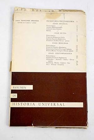 Seller image for Resumen de historia universal for sale by Alcan Libros