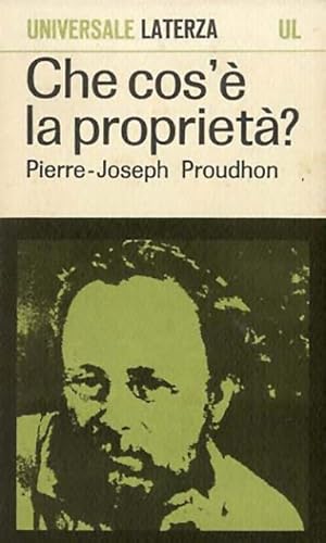 Immagine del venditore per Che cos' la propriet?, o, Ricerche sul principio del diritto e del governo. Prima memoria (1840). venduto da BFS libreria