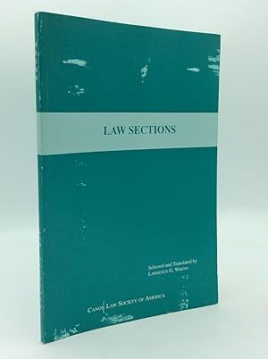 Immagine del venditore per LAW SECTIONS venduto da Kubik Fine Books Ltd., ABAA