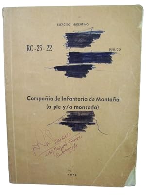 Imagen del vendedor de Compaa De Infantera De Montaa ( A Pie Y/O Montada) a la venta por Librera Aves Del Paraso