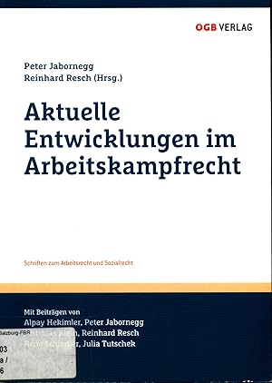 Seller image for Aktuelle Entwicklungen im Arbeitskampfrecht for sale by avelibro OHG