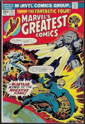 Seller image for MARVEL'S GREATEST COMICS: Oct #45 (Fantastic Four) for sale by Books from the Crypt