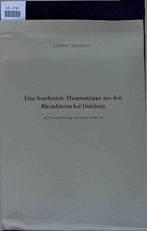 Image du vendeur pour Eine bearbeitete Mammutrippe aus den Rheinkiesen bei Duisburg. mis en vente par Antiquariat Bookfarm