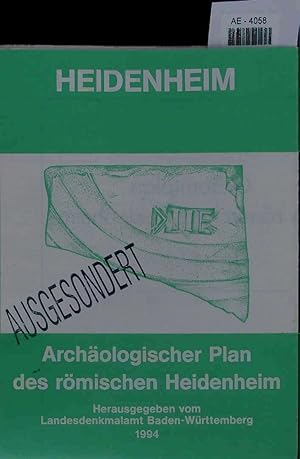 Bild des Verkufers fr Heidenheim. Archologischer Plan des rmischen Heidenheim zum Verkauf von Antiquariat Bookfarm