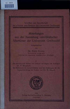 Bild des Verkufers fr Mitteilungen aus der Sammlung vaterlndischer Altertmer der Universitt Greifswald. 1. zum Verkauf von Antiquariat Bookfarm